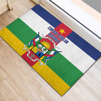 Central African Republic Rubber Doormat Zo Kwe Zo Flag Style - Wonder Print Shop