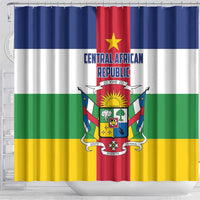 Central African Republic Shower Curtain Zo Kwe Zo Flag Style