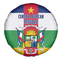 Central African Republic Spare Tire Cover Zo Kwe Zo Flag Style - Wonder Print Shop