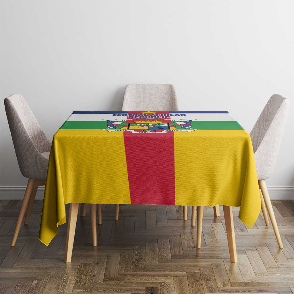 Central African Republic Tablecloth Zo Kwe Zo Flag Style - Wonder Print Shop