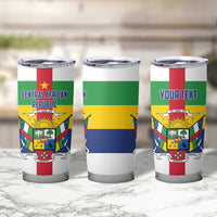 Personalized Central African Republic Tumbler Cup Zo Kwe Zo Flag Style - Wonder Print Shop