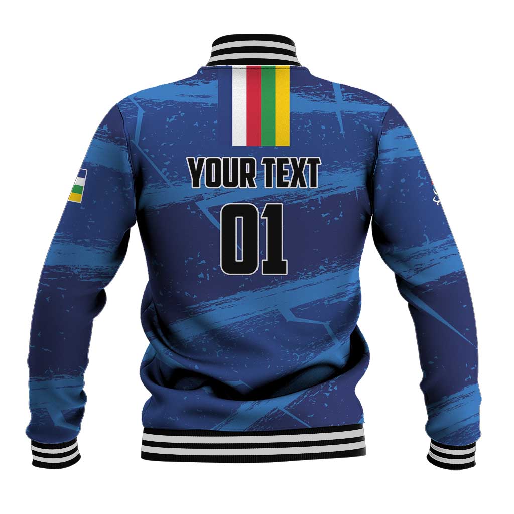 Custom Central African Republic Football Baseball Jacket Go Les Fauves - Wonder Print Shop
