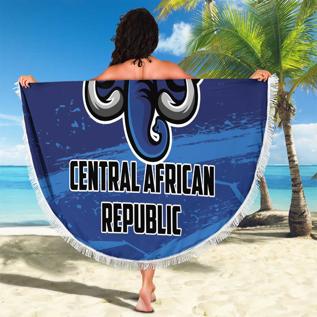 Central African Republic Football Beach Blanket Go Les Fauves - Wonder Print Shop