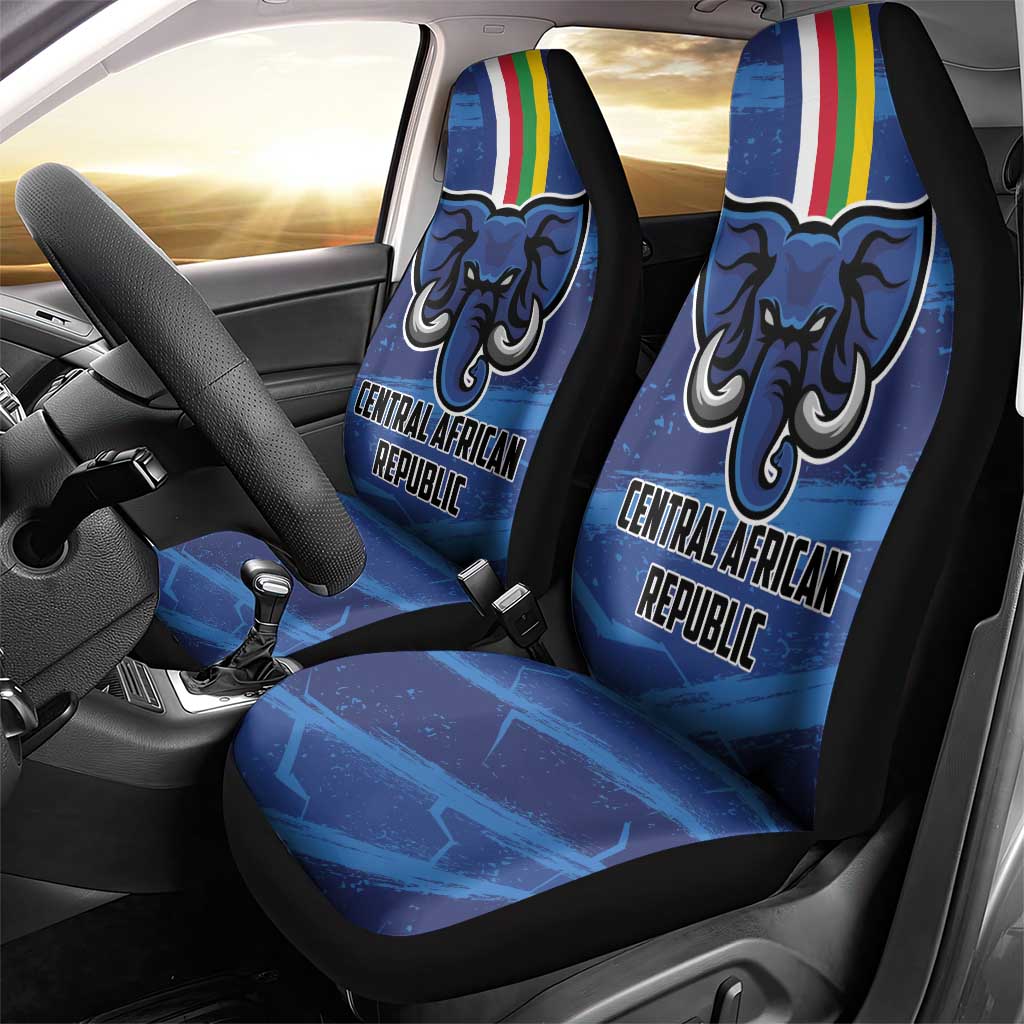 Central African Republic Football Car Seat Cover Go Les Fauves - Wonder Print Shop