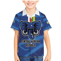 Custom Central African Republic Football Family Matching Mermaid Dress and Hawaiian Shirt Go Les Fauves - Wonder Print Shop