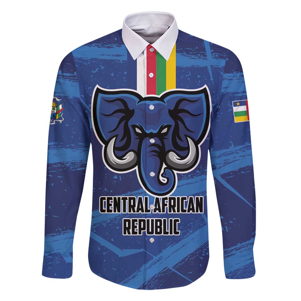 Custom Central African Republic Football Family Matching Off Shoulder Short Dress and Hawaiian Shirt Go Les Fauves - Wonder Print Shop