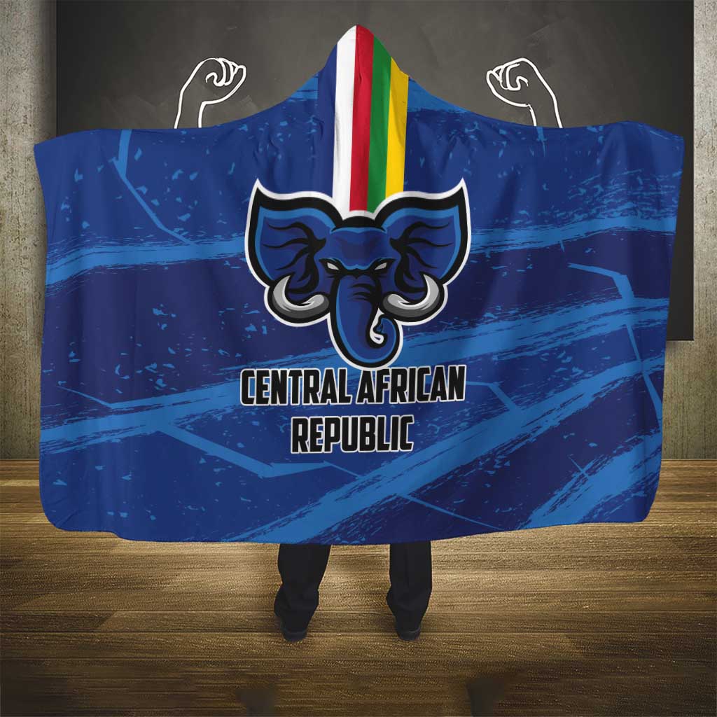 Central African Republic Football Hooded Blanket Go Les Fauves