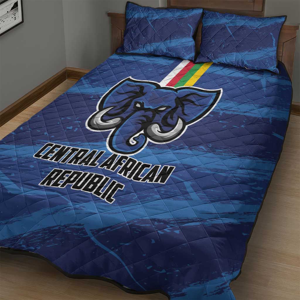 Central African Republic Football Quilt Bed Set Go Les Fauves - Wonder Print Shop