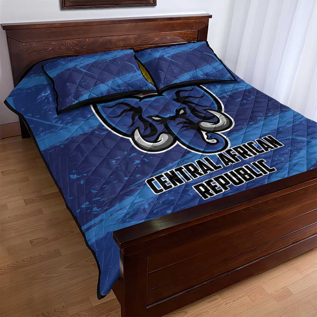 Central African Republic Football Quilt Bed Set Go Les Fauves - Wonder Print Shop