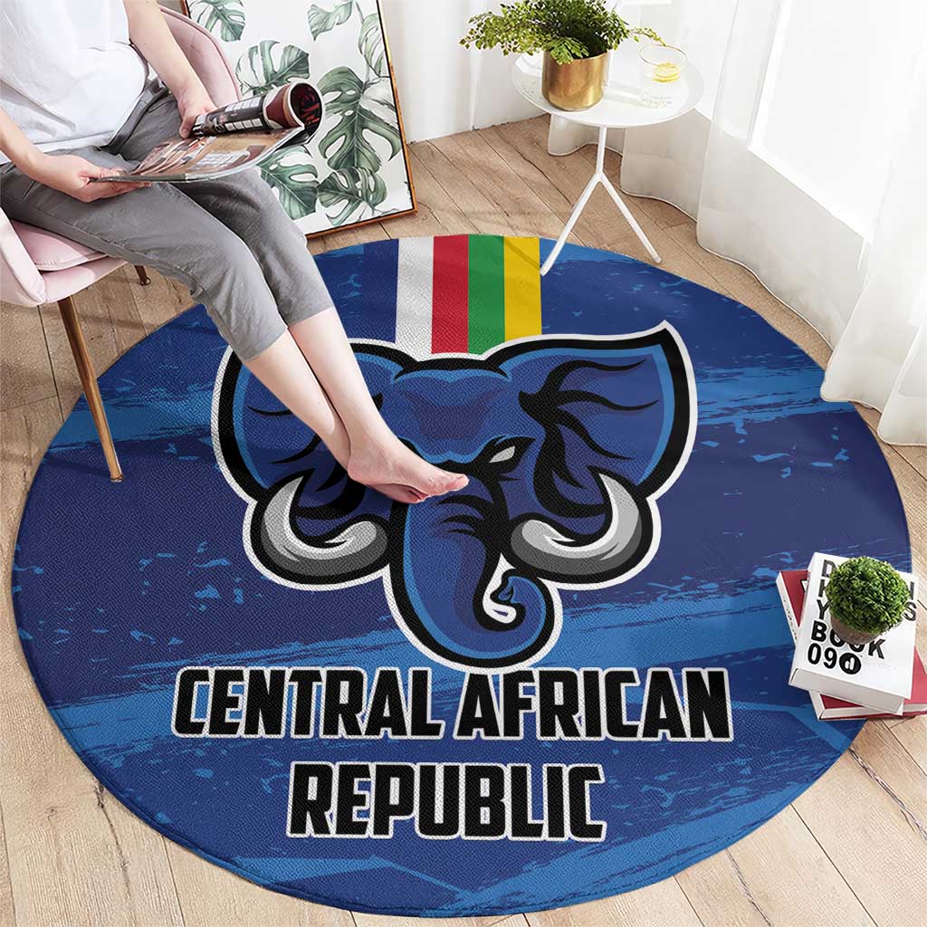 Central African Republic Football Round Carpet Go Les Fauves