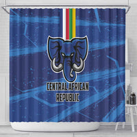 Central African Republic Football Shower Curtain Go Les Fauves