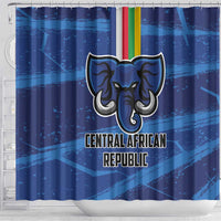 Central African Republic Football Shower Curtain Go Les Fauves