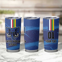 Custom Central African Republic Football Tumbler Cup Go Les Fauves - Wonder Print Shop