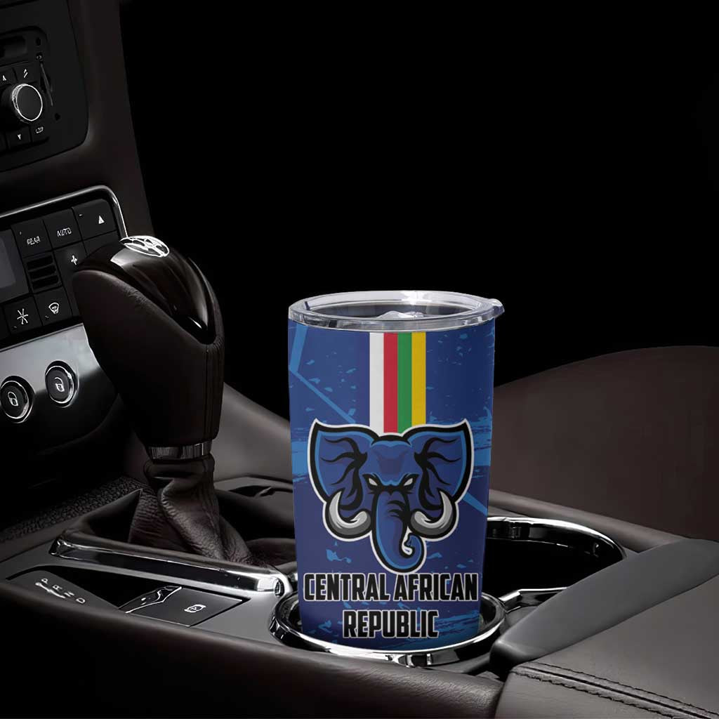 Custom Central African Republic Football Tumbler Cup Go Les Fauves - Wonder Print Shop