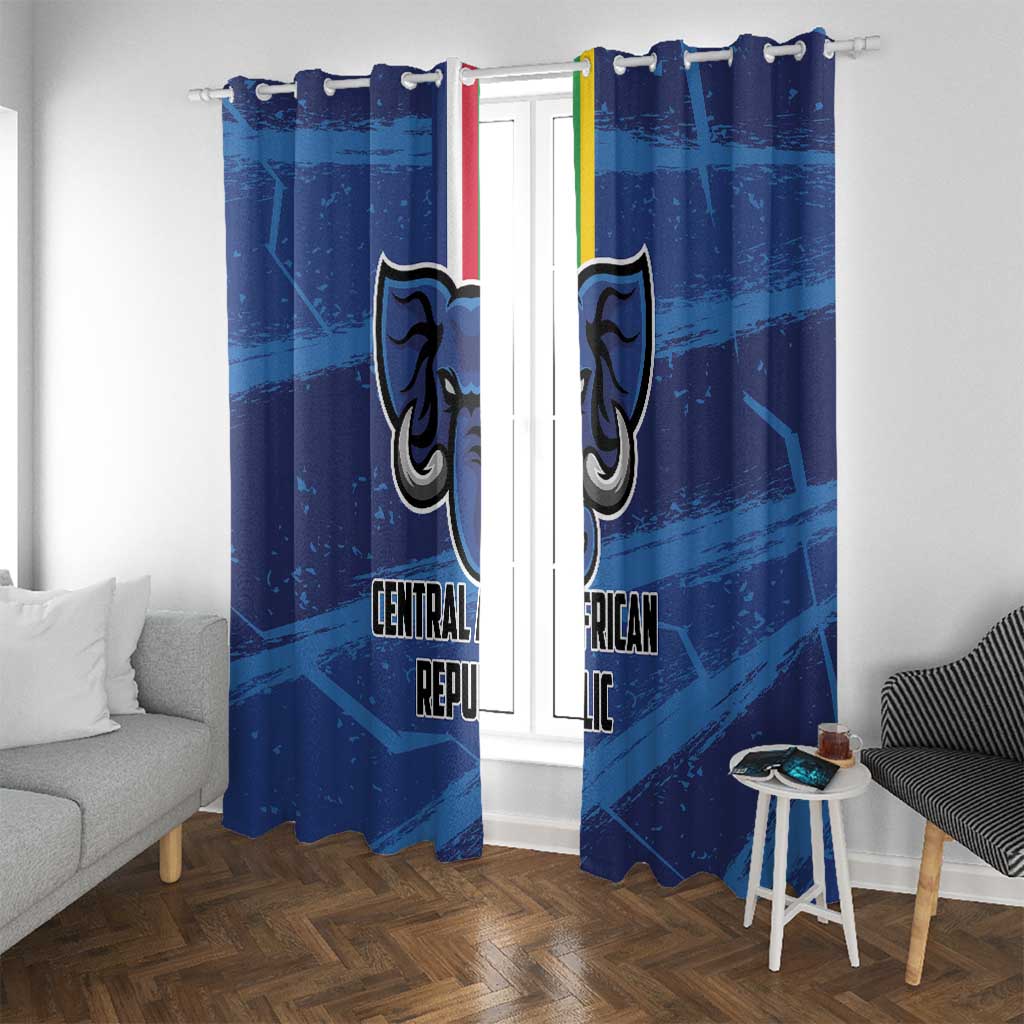 Central African Republic Football Window Curtain Go Les Fauves - Wonder Print Shop