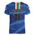 Custom Central African Republic Football Women V-Neck T-Shirt Go Les Fauves - Wonder Print Shop