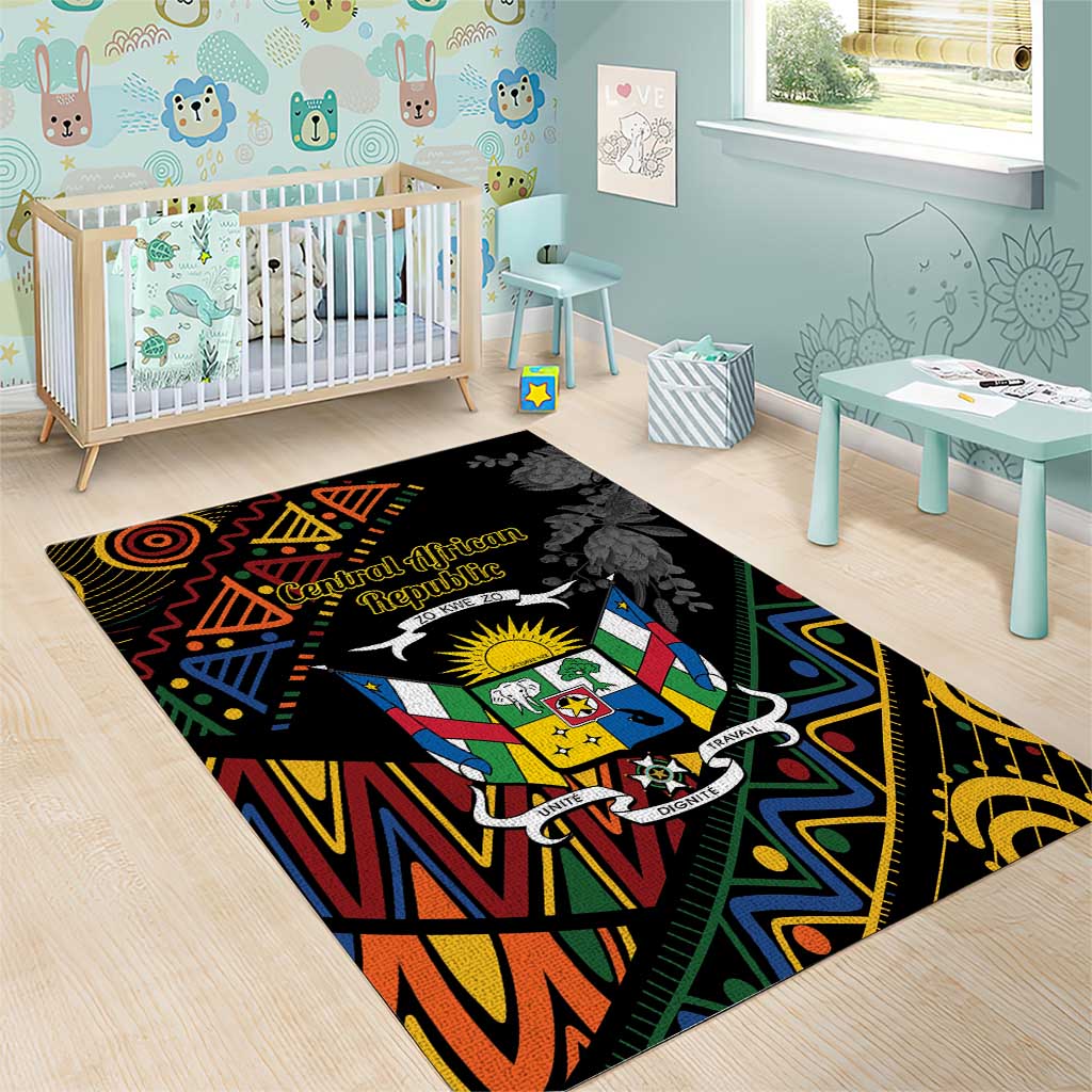 Central African Republic Area Rug Protea African Pattern - Wonder Print Shop