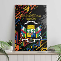 Central African Republic Canvas Wall Art Protea African Pattern - Wonder Print Shop