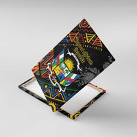 Central African Republic Canvas Wall Art Protea African Pattern - Wonder Print Shop