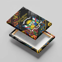 Central African Republic Canvas Wall Art Protea African Pattern - Wonder Print Shop