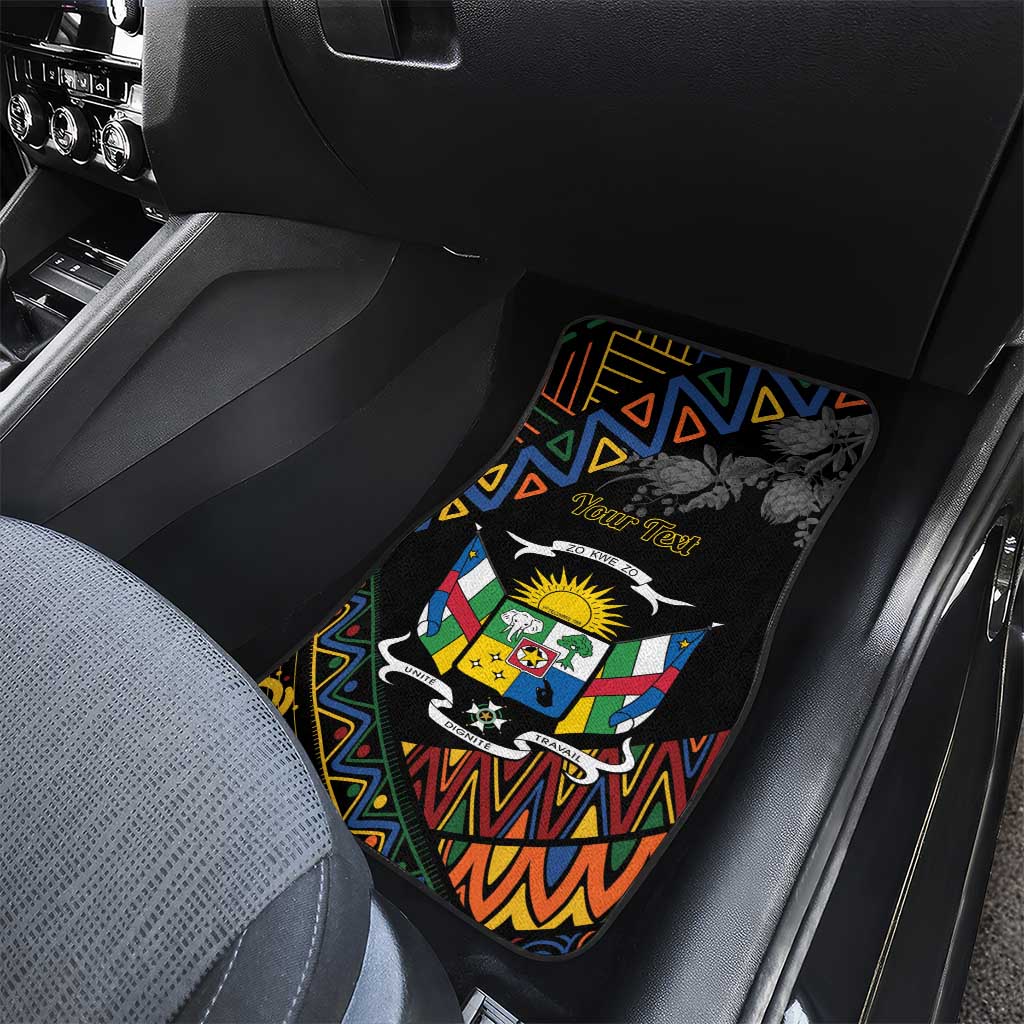 Central African Republic Car Mats Protea African Pattern - Wonder Print Shop