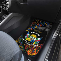 Central African Republic Car Mats Protea African Pattern - Wonder Print Shop