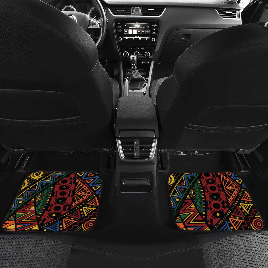 Central African Republic Car Mats Protea African Pattern - Wonder Print Shop
