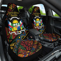 Central African Republic Car Seat Cover Protea African Pattern - Wonder Print Shop