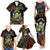 Personalized Central African Republic Family Matching Tank Maxi Dress and Hawaiian Shirt Protea African Pattern - Wonder Print Shop