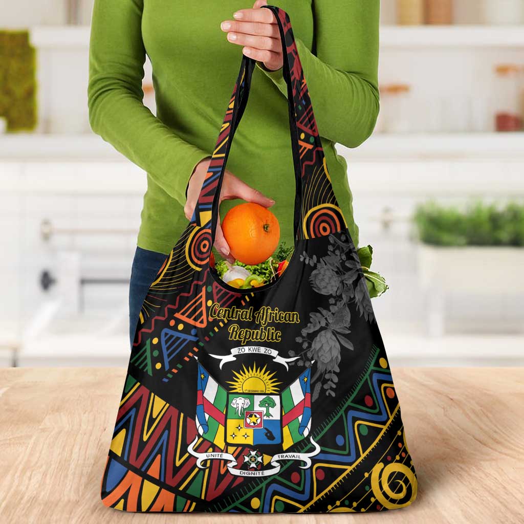 Central African Republic Grocery Bag Protea African Pattern