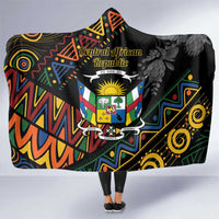 Central African Republic Hooded Blanket Protea African Pattern