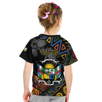 Personalized Central African Republic Kid T Shirt Protea African Pattern - Wonder Print Shop