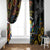 Central African Republic Window Curtain Protea African Pattern - Wonder Print Shop