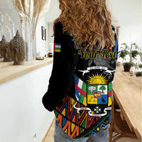 Personalized Central African Republic Women Casual Shirt Protea African Pattern - Wonder Print Shop