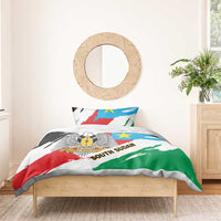 South Sudan Bedding Set Grunge Flag Style - Wonder Print Shop