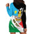 Personalized South Sudan Hoodie Dress Grunge Flag Style - Wonder Print Shop