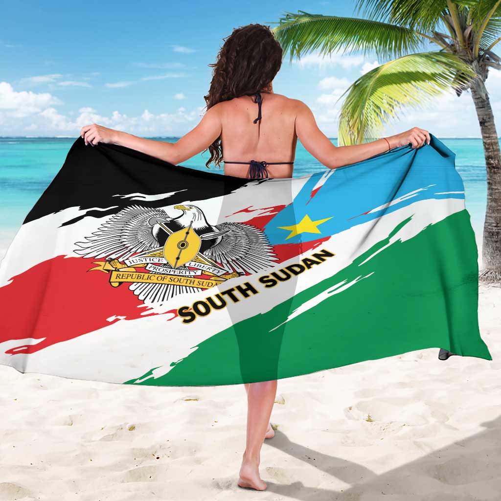 South Sudan Sarong Grunge Flag Style - Wonder Print Shop