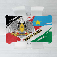 South Sudan Tablecloth Grunge Flag Style - Wonder Print Shop