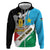 Personalized South Sudan Zip Hoodie Grunge Flag Style - Wonder Print Shop