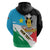 Personalized South Sudan Zip Hoodie Grunge Flag Style - Wonder Print Shop