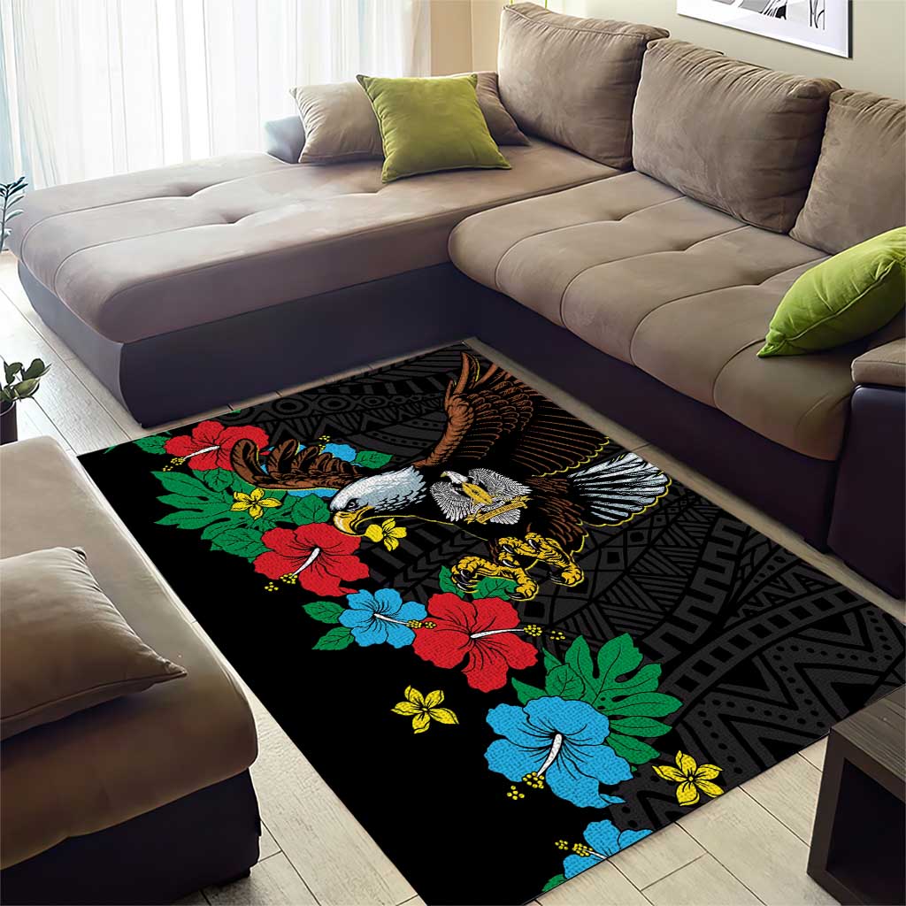 South Sudan Area Rug Hibiscus Floral African Pattern - Wonder Print Shop
