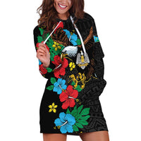 South Sudan Hoodie Dress Hibiscus Floral African Pattern - Wonder Print Shop