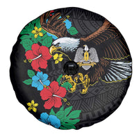 South Sudan Spare Tire Cover Hibiscus Floral African Pattern - Wonder Print Shop
