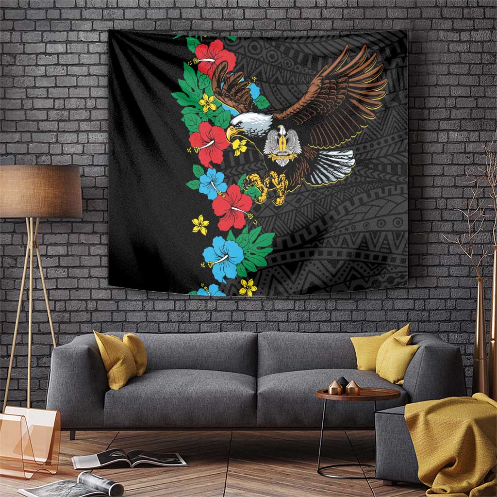 South Sudan Tapestry Hibiscus Floral African Pattern - Wonder Print Shop