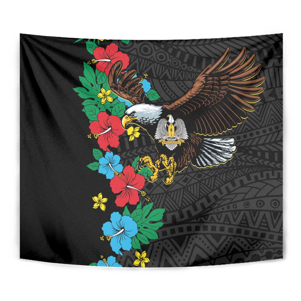 South Sudan Tapestry Hibiscus Floral African Pattern - Wonder Print Shop