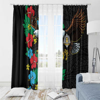 South Sudan Window Curtain Hibiscus Floral African Pattern - Wonder Print Shop