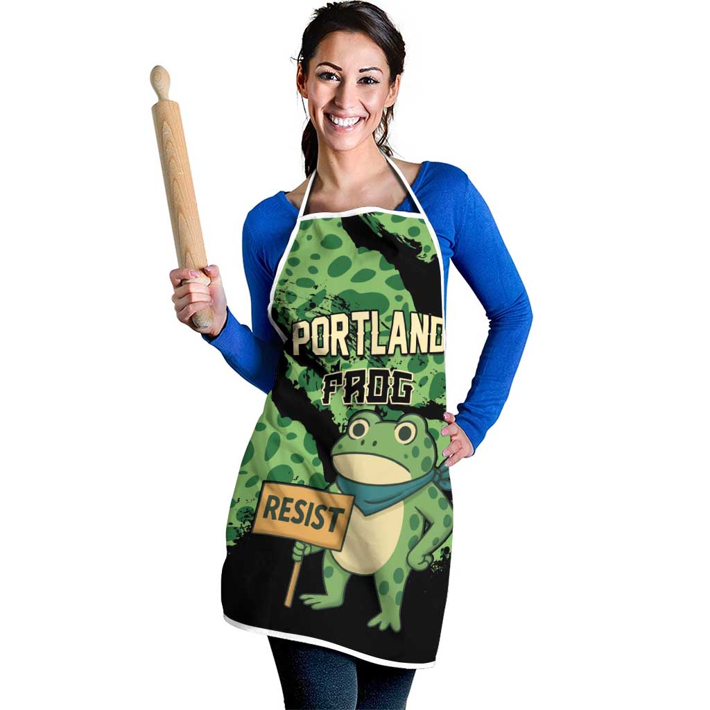 Portland Frog Resist Apron Frogs Against Fascism - Wonder Print Shop