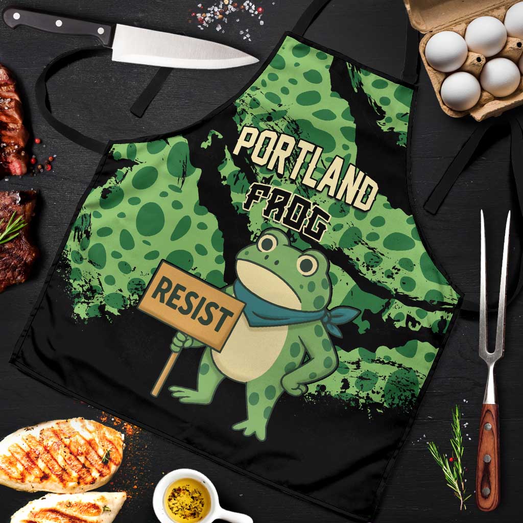 Portland Frog Resist Apron Frogs Against Fascism - Wonder Print Shop