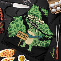 Portland Frog Resist Apron Frogs Against Fascism - Wonder Print Shop