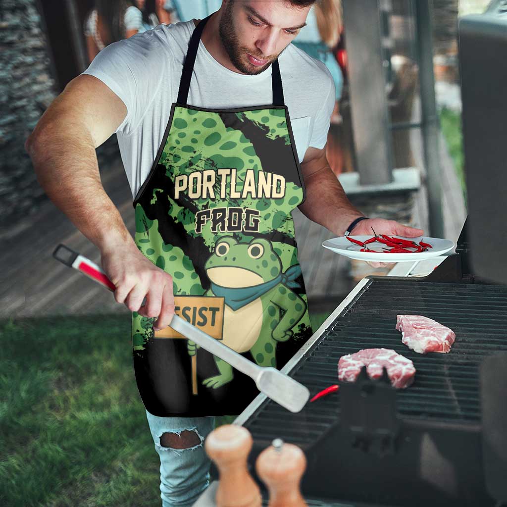 Portland Frog Resist Apron Frogs Against Fascism - Wonder Print Shop